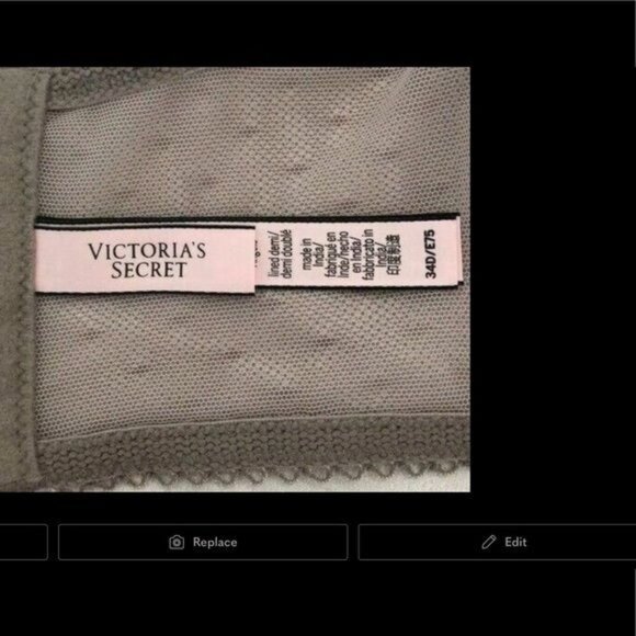 Victoria's Secret Bra Dot Lace high Neck Dream Angel 32E DD NEW - Picture 6 of 8